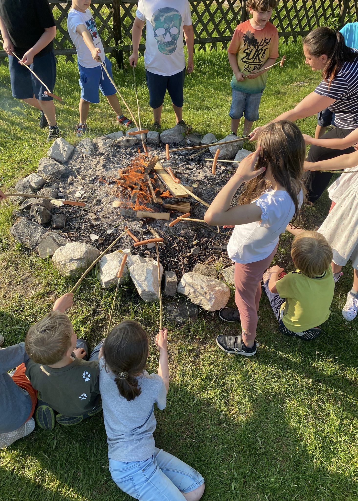 Schulkinder auf Ferienfreizeit