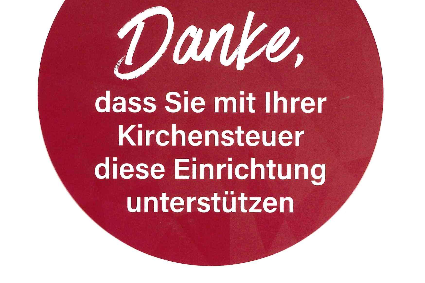 Danke Kirchensteuer Unterstützung